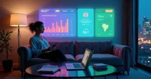 Criadora de conteúdo brasileira observa projeção com dados de impostos digitais