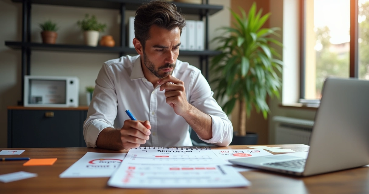 Empreendedor brasileiro analisando calendário fiscal com destaque para prazo do Simples Nacional